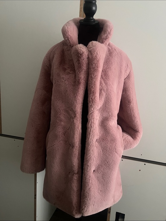 Apparis Jackets & Blazers - Apparis Plush Faux Fur Teddy Jacket in Dusty Rose